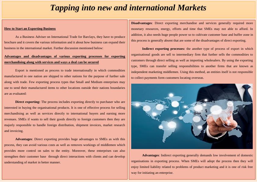 Tapping into new and international Markets_1