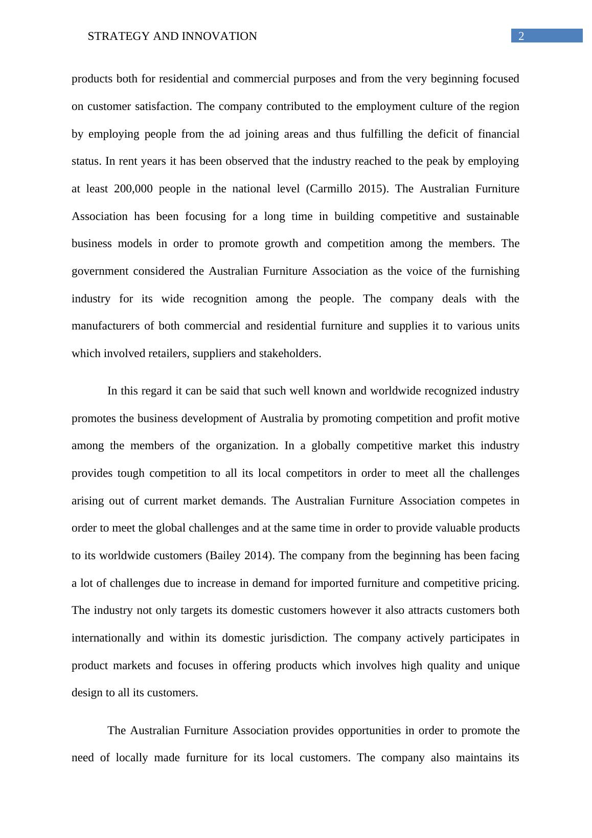 Introduction to Australian Furniture Association