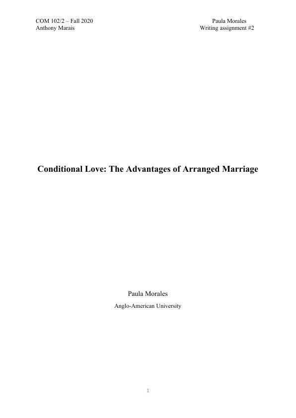 essay on advantages of arranged marriage
