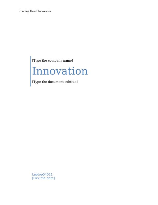 Importance of Innovation in Business Essay 2022_1