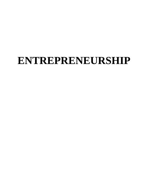 Key Role of Entrepreneurship- Report_1
