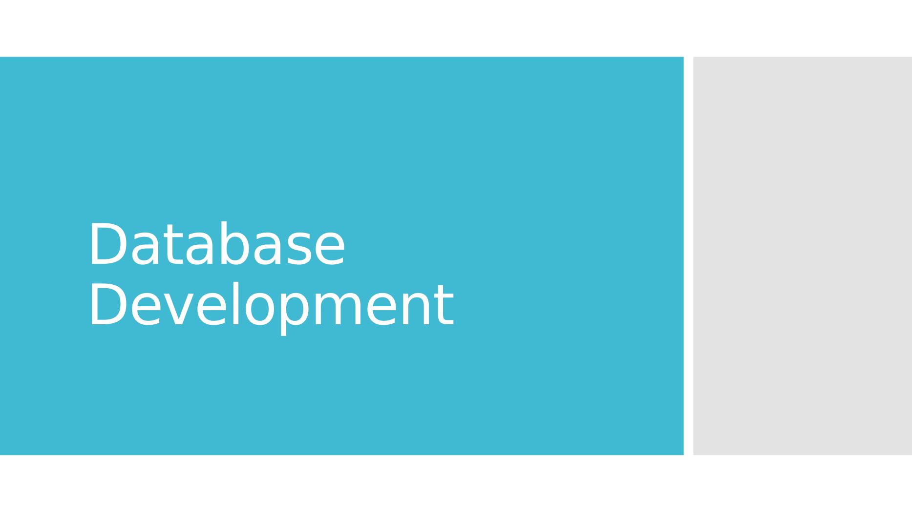 Analysis & Database Development_1