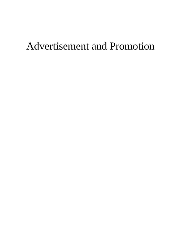 Integrated Promotion and Advertisement Techniques_1
