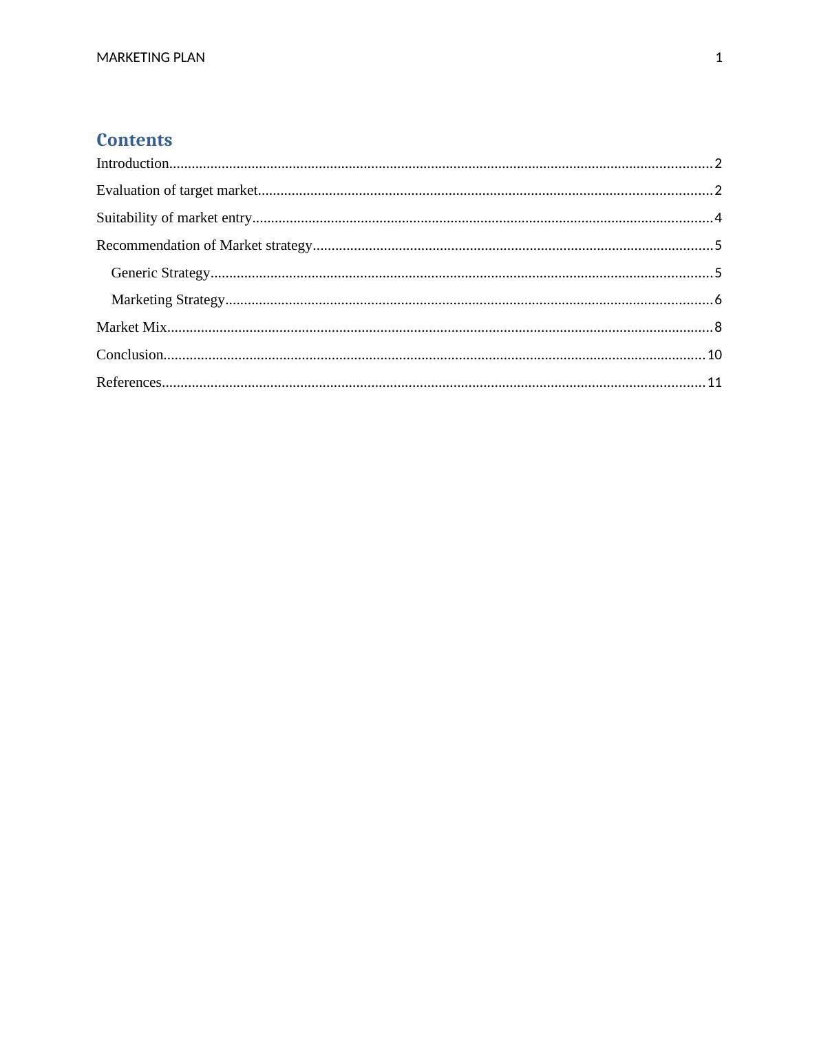 Assessment of strategic marketing planning