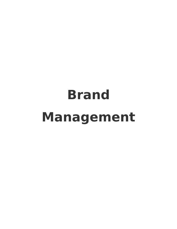 Report on Brand Management of BMW company_1