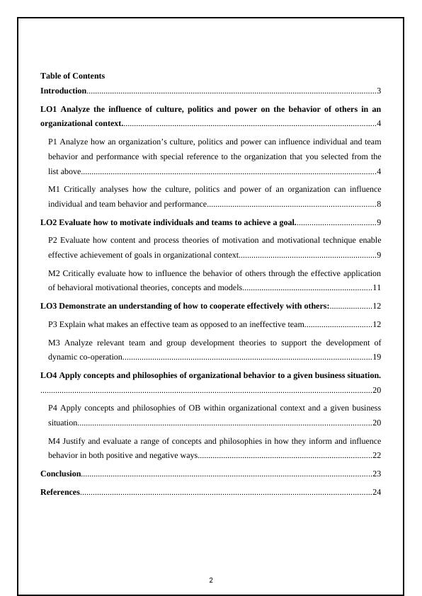 (pdf) Organisational Behaviour Assignment Sample_2