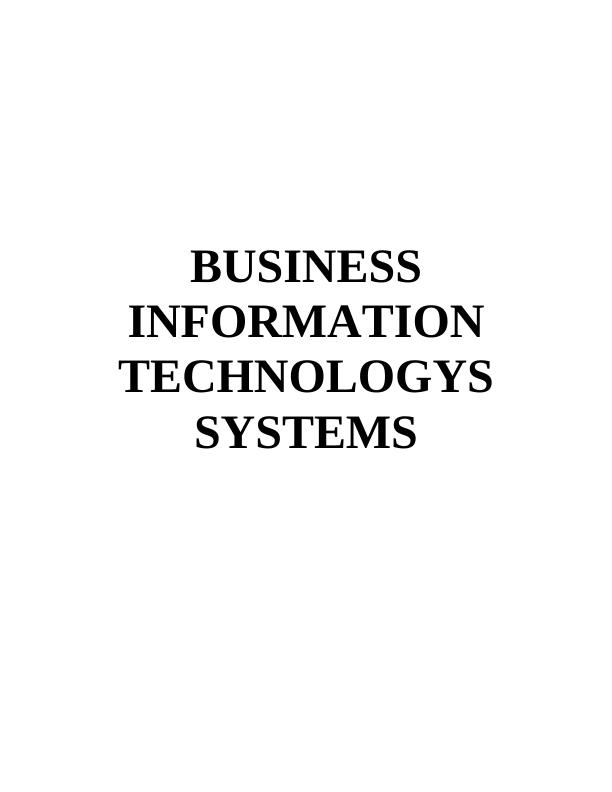 Business Information Technologys Systems - Sainsbury's_1