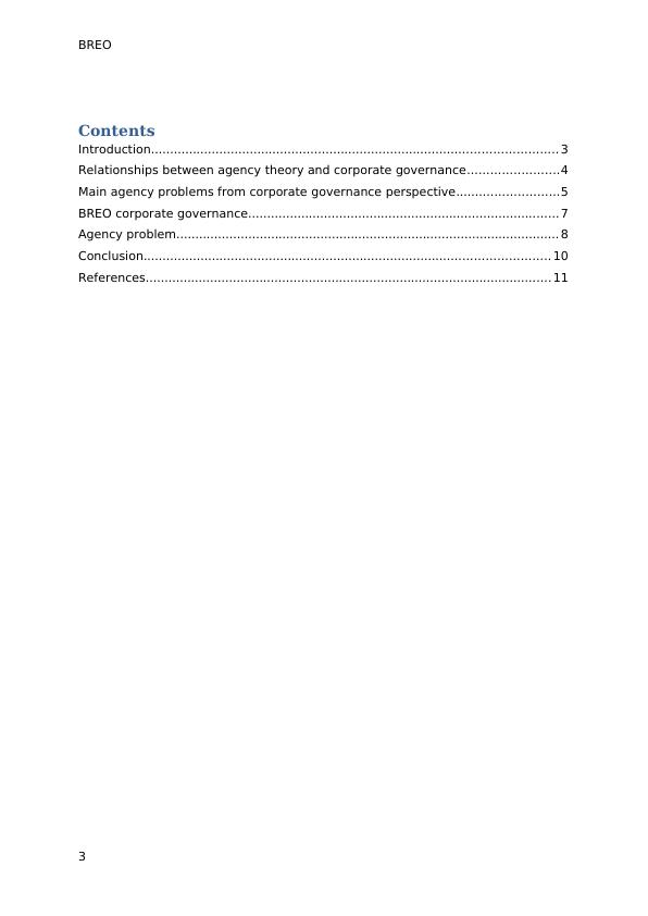 Corporate Governance and Financial Regulation: Agency Theory and BREO_3