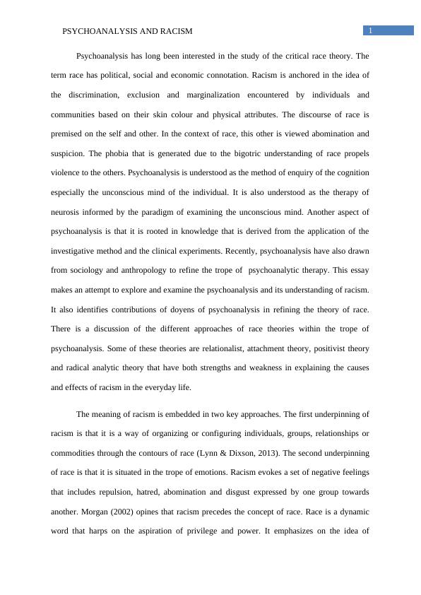 Essay on Psychoanalysis and Racism_2