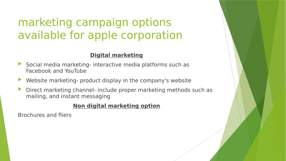 Digital Marketing Campaign for Apple Corporation_2