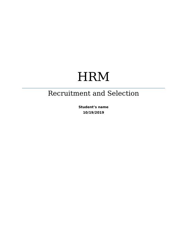 Recruitment and Selection Analysis 2022_1
