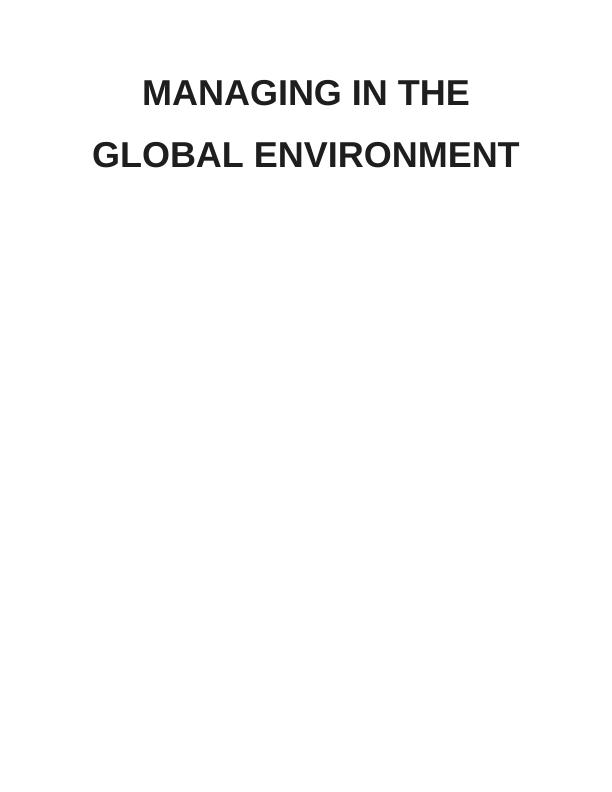 (PDF) Managing the Global Environment_1