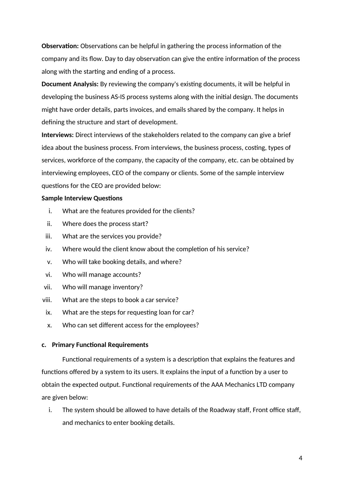 INFS 1024 UO Systems Analysis Assessment 2