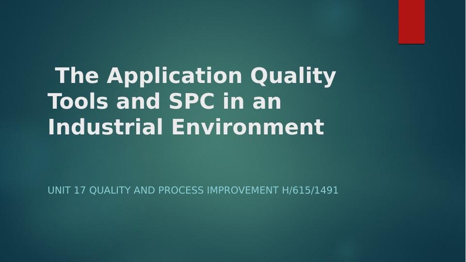 Application Quality Tools and SPC in an Industrial Environment_1
