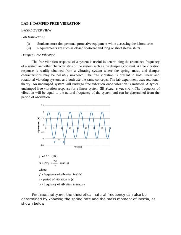 Damped Free Vibration Assignment_2
