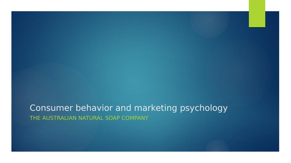 Consumer Behavior and Marketing Psychology Case Study 2022_1