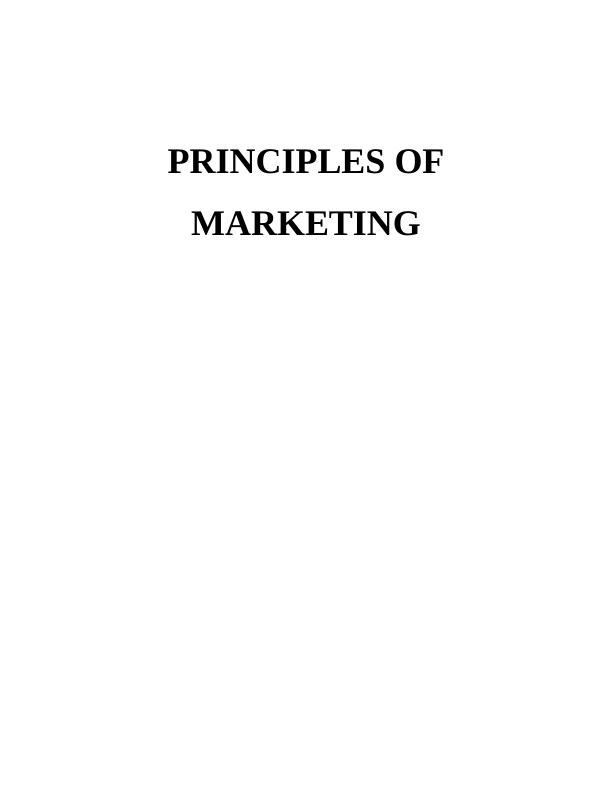 Principles of Marketing Assignment : Dove_1