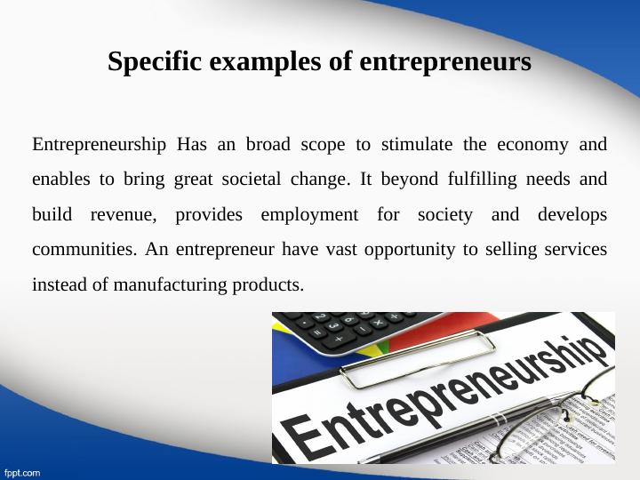 Entrepreneurship Scope and Factors Influencing Success