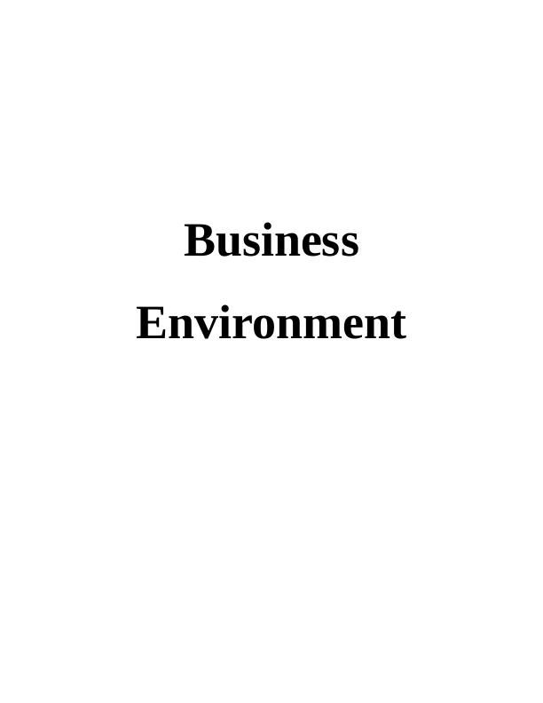 Impact of Organization Structure and Functions on Business Environment INTRODUCTION 1 P1. Different Types of Organization_1