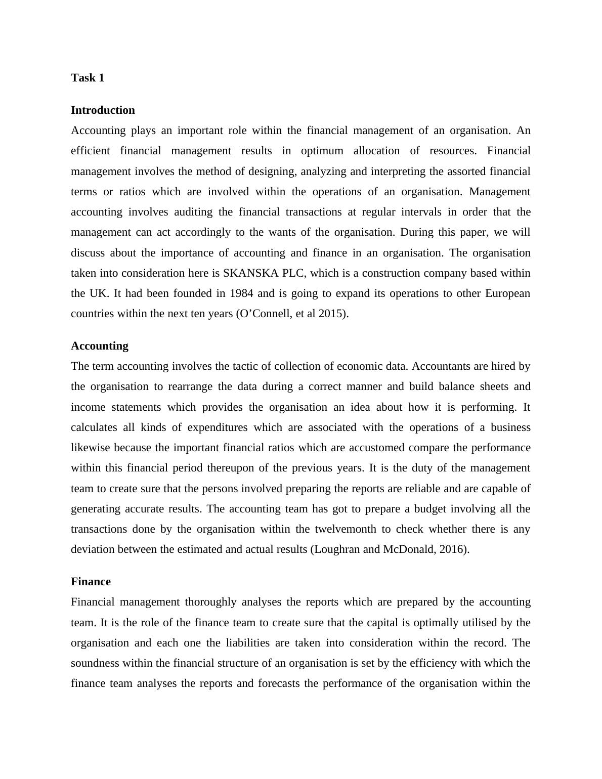 financial decision making assignment