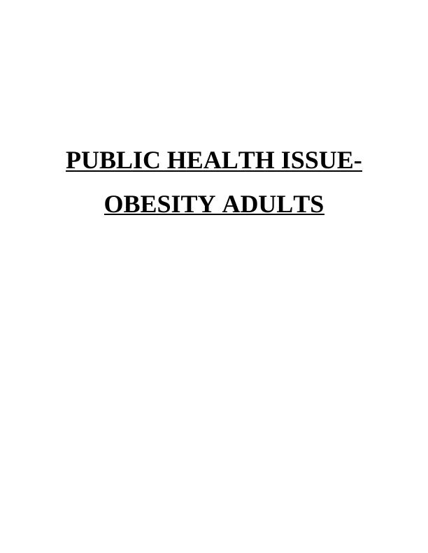 Health Issues of Public - Assignment_1