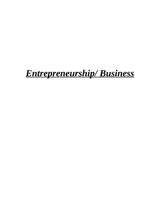 Entrepreneurship Business Plan for Italian Restaurant_1