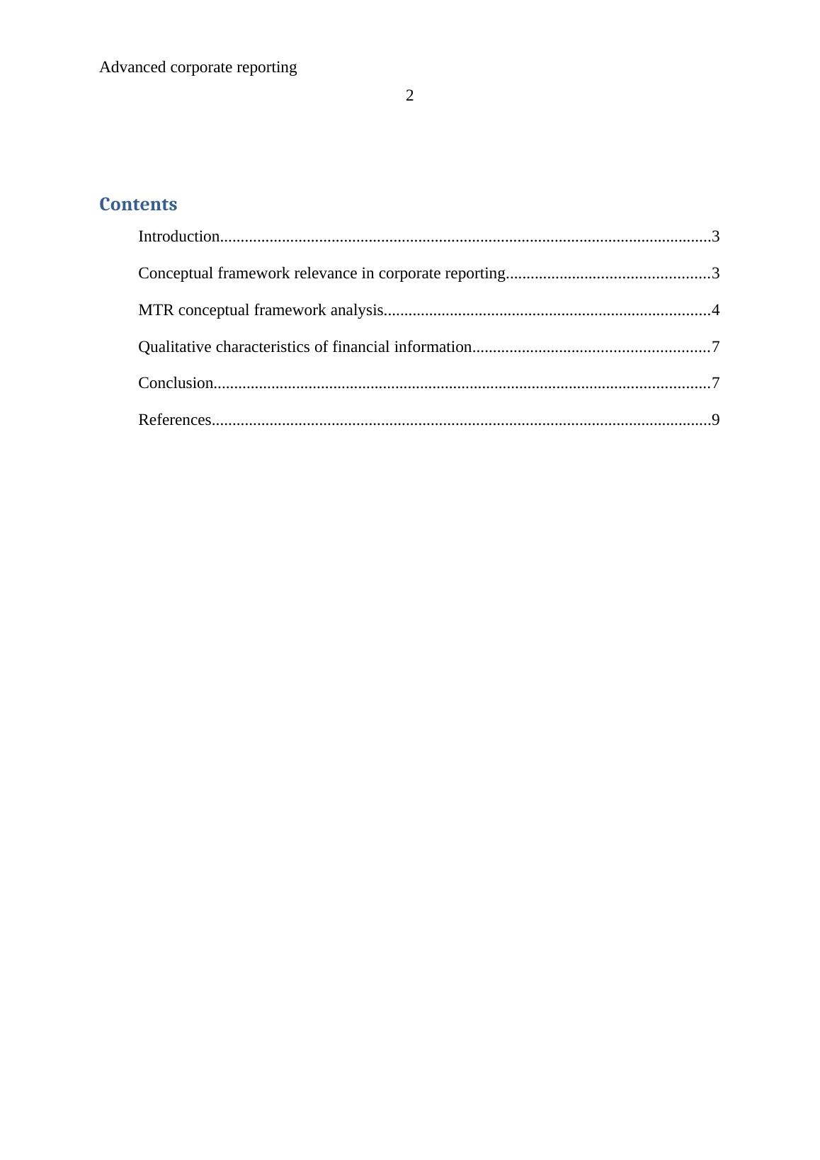 Advanced corporate reporting Assignment PDF