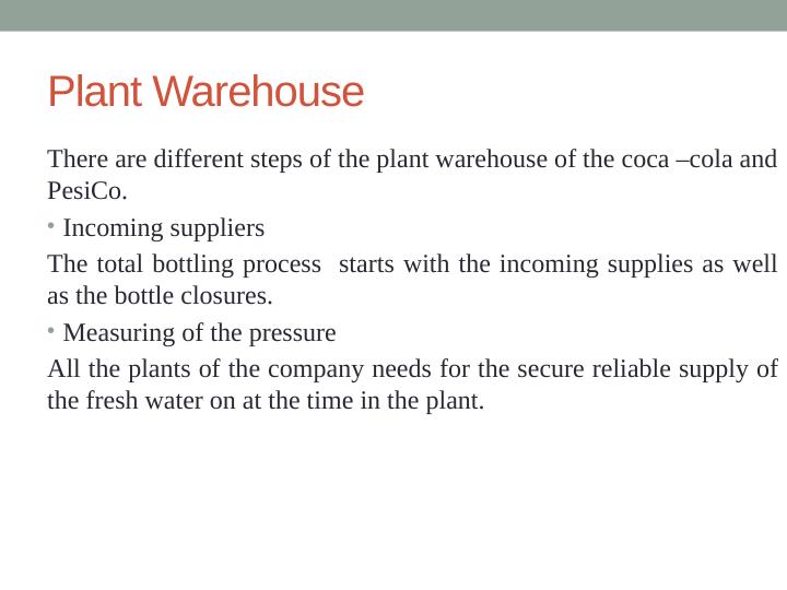 Five Performance Objectives of Coca-Cola: Production, Plant Warehouse, Depot Warehouse, Distribution Warehouse, Retail Stock, Retail Shelf, and Consumer_4