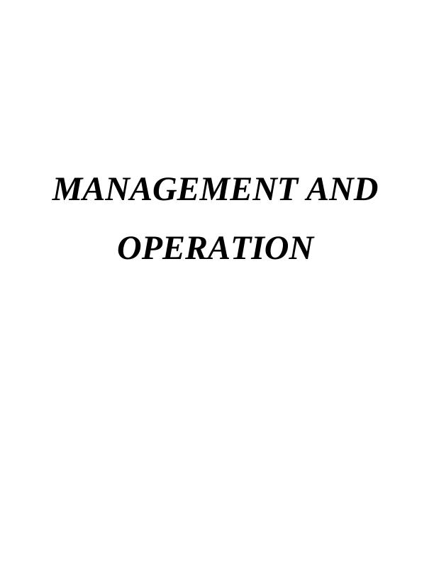 Operation management and operation introduction 3 TASK1 3 P1. Leaders and functions of managers_1