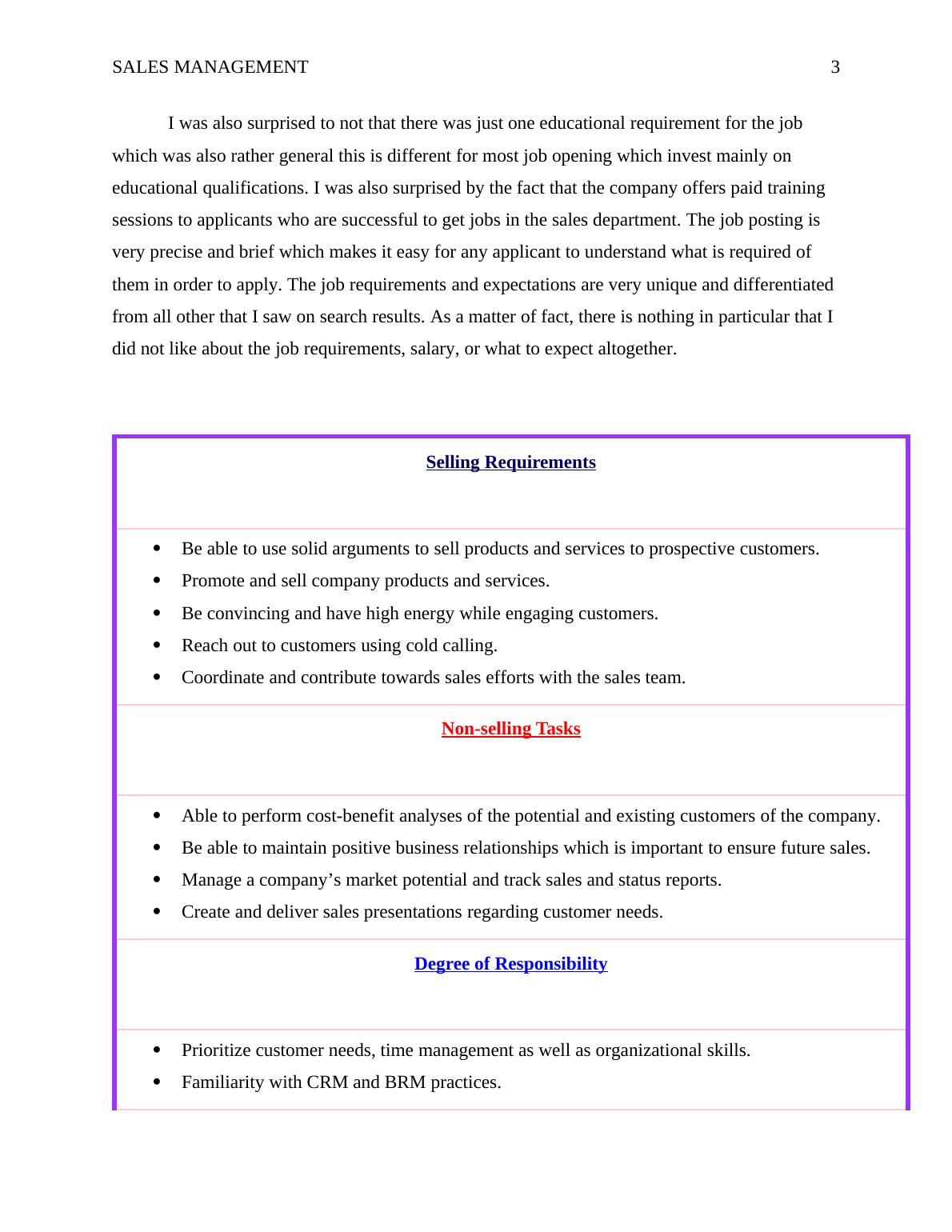 case study of sales management