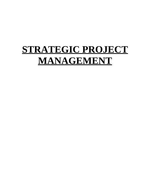 Strategic Project Management InTRODUCTION_1