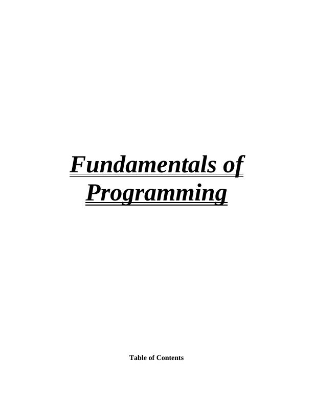 Fundamentals of Programming_1