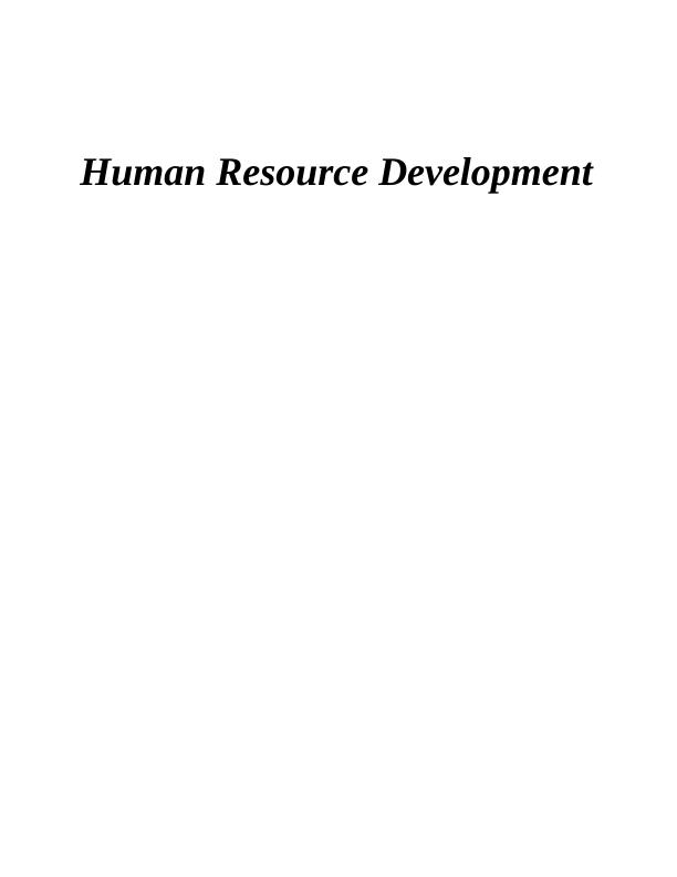 Human Resource Development of Tesco_1