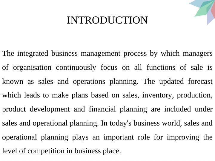 Sales Planing and Operations CQF_3