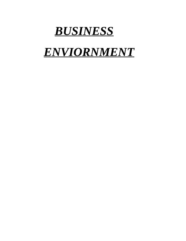 BUSINESS ENVIRONMENT 1 INTRODUCTION_1