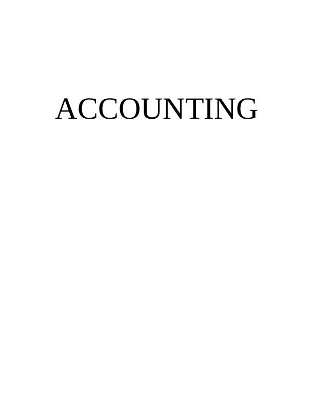 Accounting Assignment: Accounting Policy_1