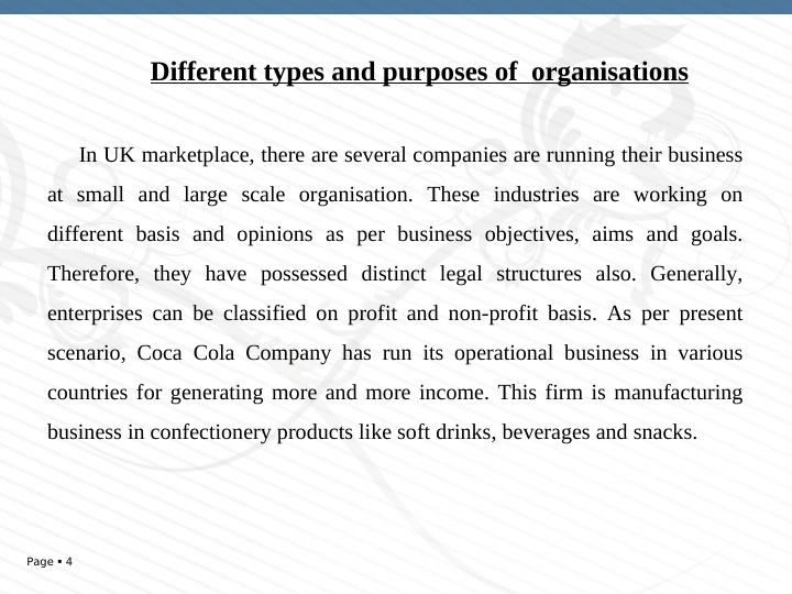 Types and Purposes of Organisations in Business Environment_4