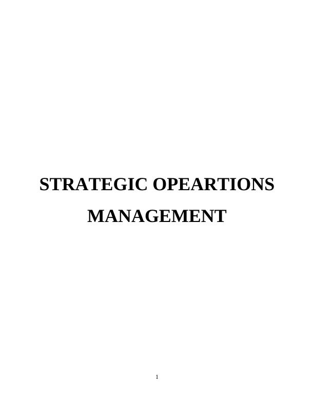 Strategic Operations Management: Lack of Effective Communication at H&M_1