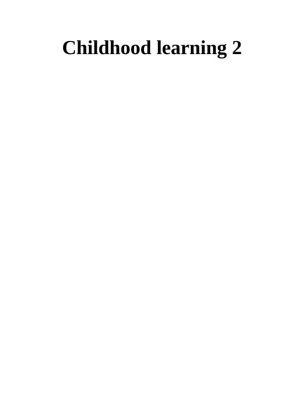 Types of Quality Standards in Childhood Education : Report_1