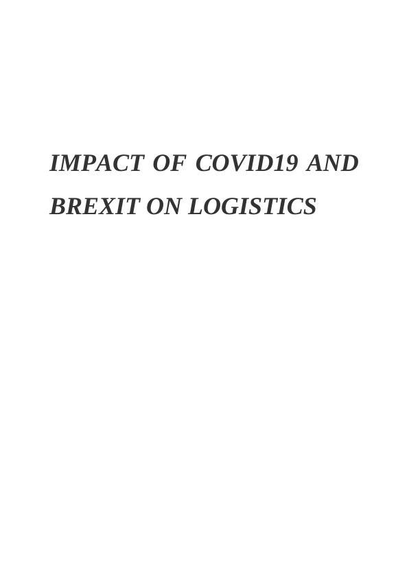 Impact of COVID19 and Brexit on Logistics_1