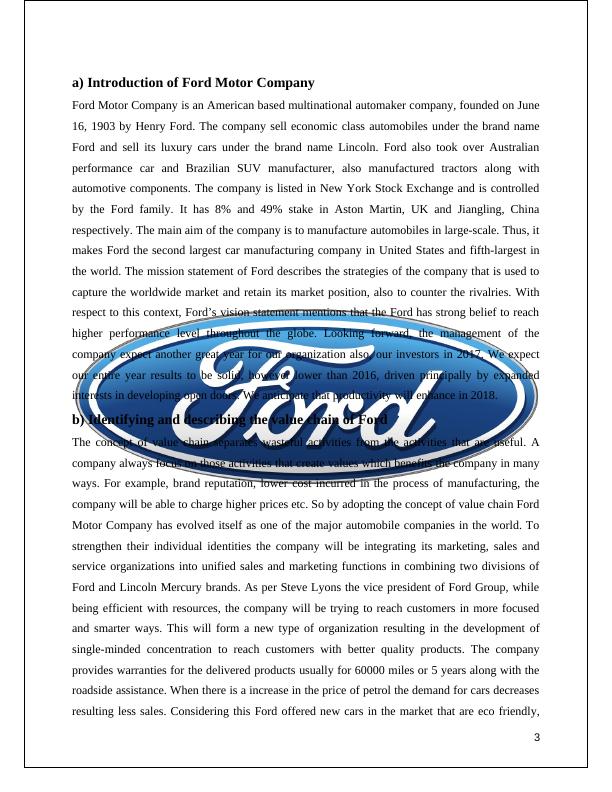 Cost Accounting - Report on Ford Motor Company_3