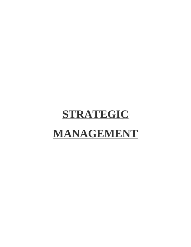 Strategic Management:  EasyJet_1