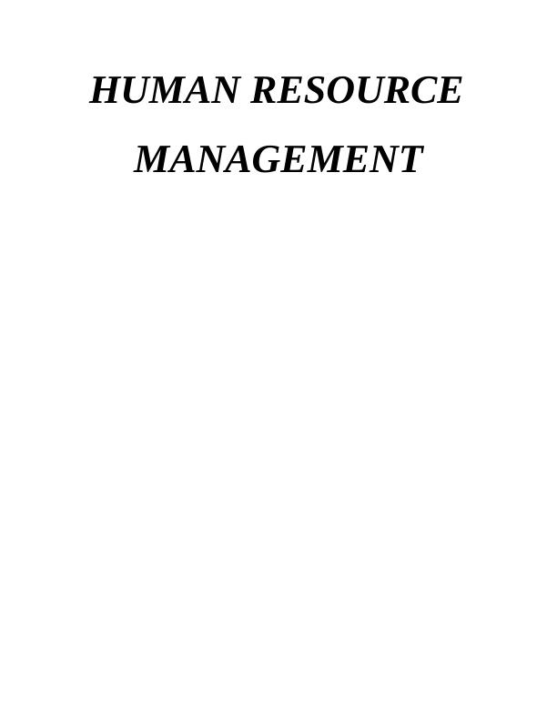Functions of HRM in Workforce Planning : Report_1