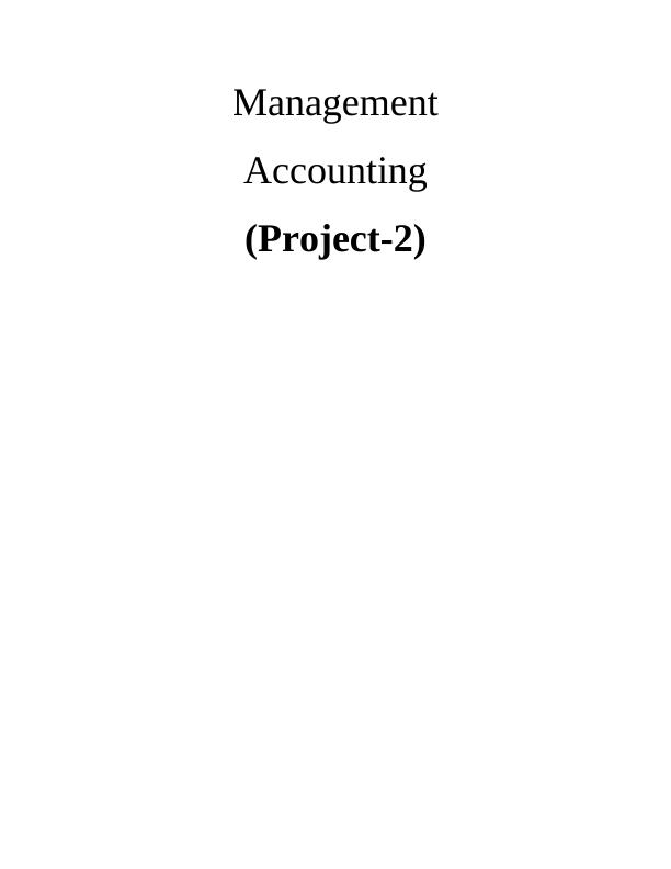 Management Accounting Assignment Solved_1