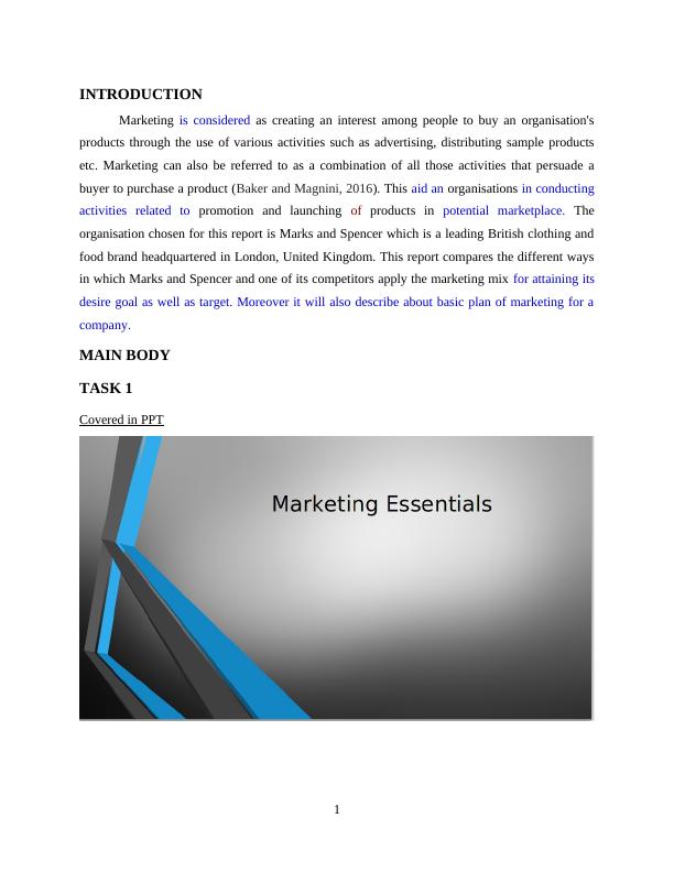 Marketing Essentials: A Comparison of Marketing Mix Strategies of Marks and Spencer and its Competitor_3