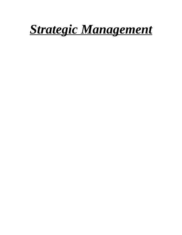 case study on strategic management