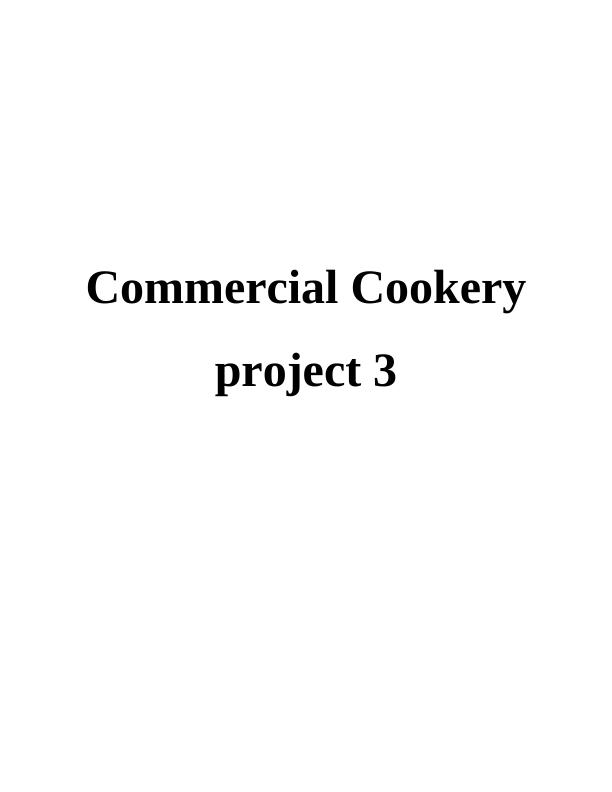 Commercial Cookery project 3_1