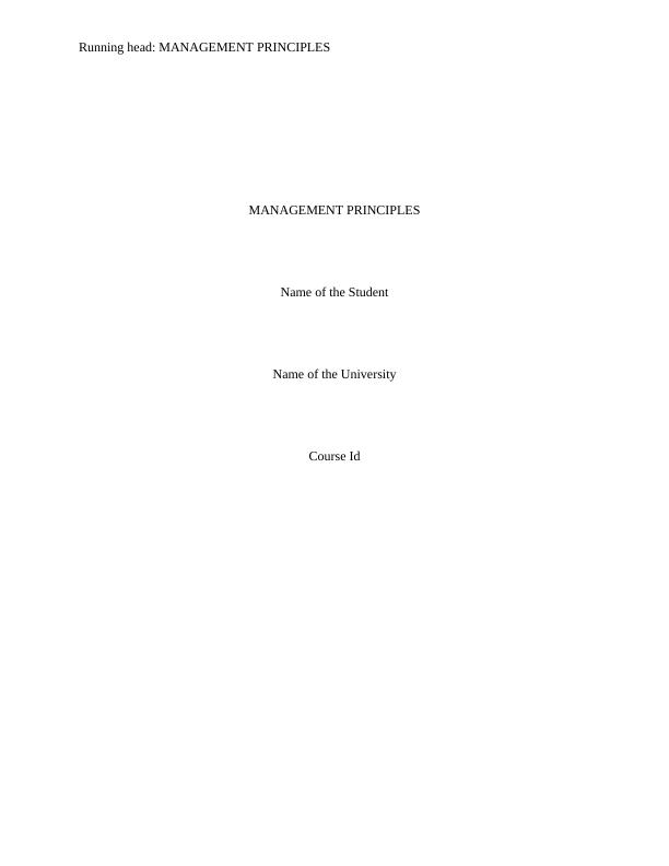 Management  Principles   -  Assignment_1