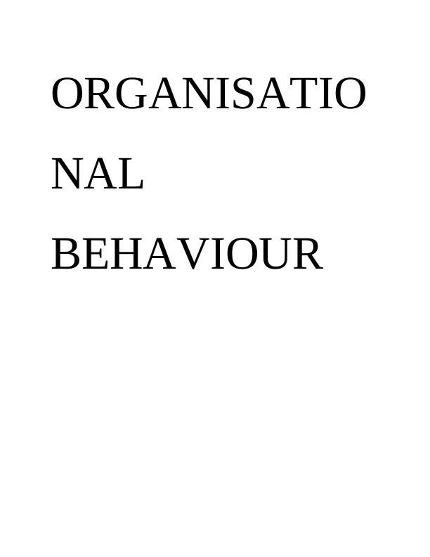 Organizational Behavior - Unilever_1