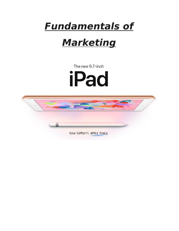 Fundamentals of Marketing Assignment - Apple I-pad_1